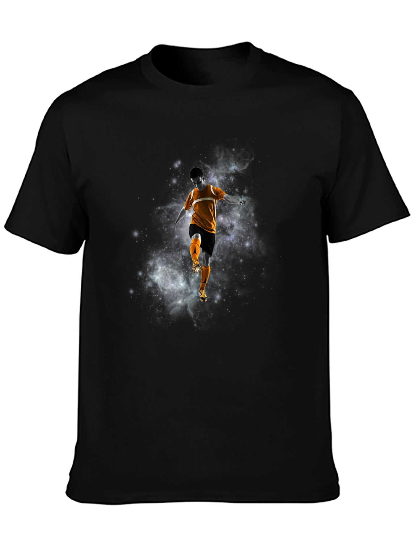 Cosmic Soccer Graphic Tee - Black