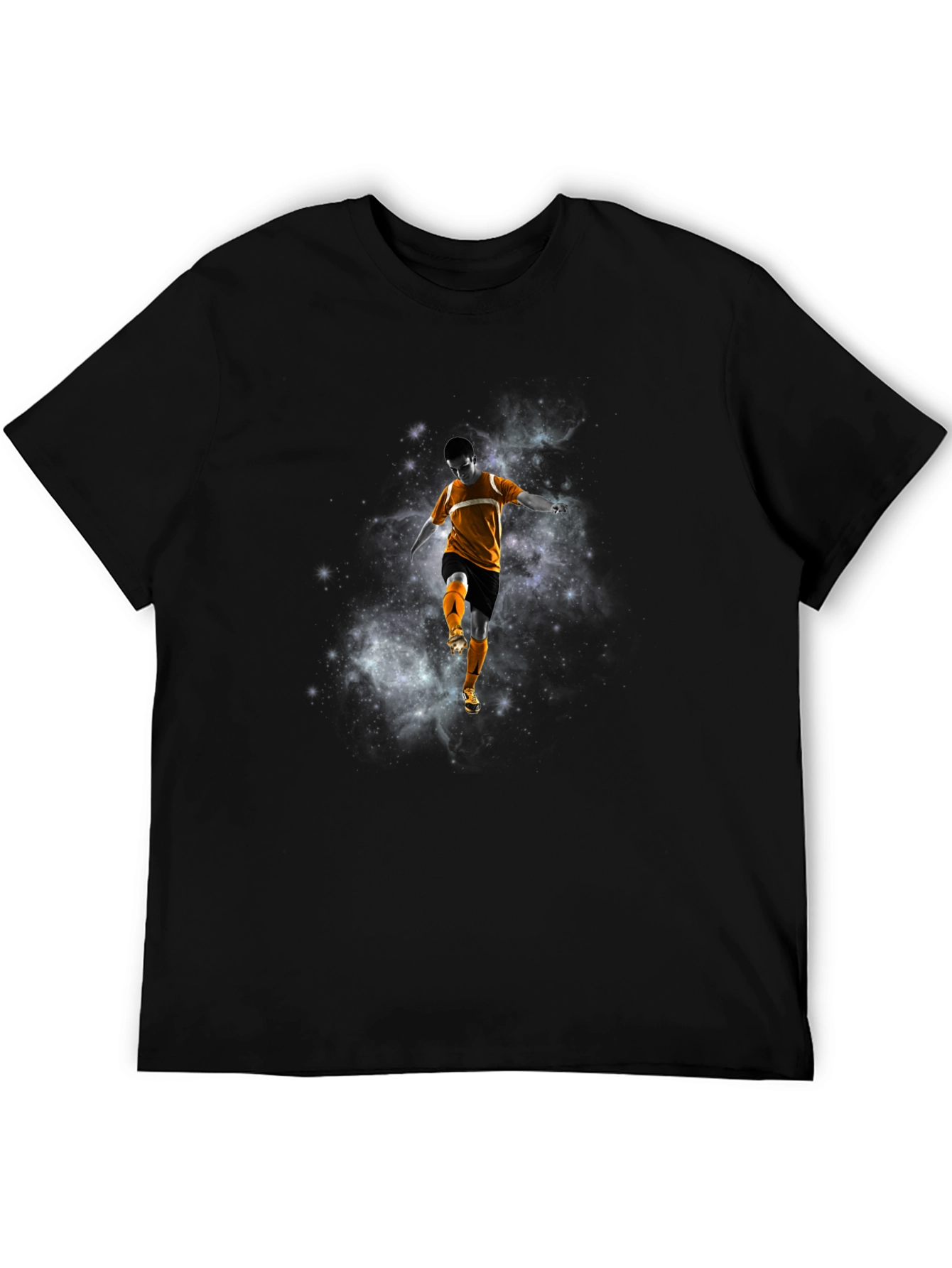 Cosmic Soccer Graphic Tee - Black