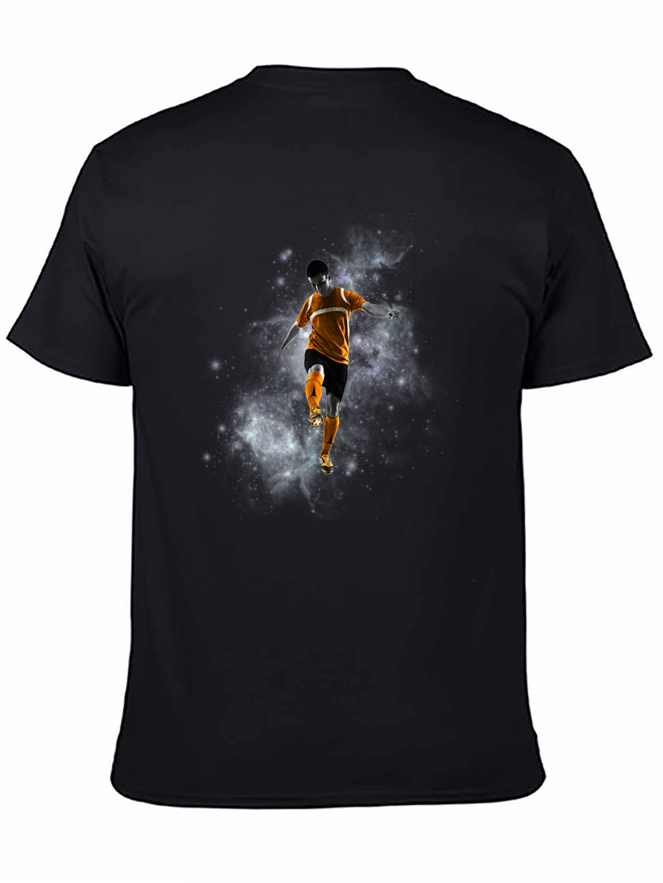Cosmic Soccer Graphic Tee - Black