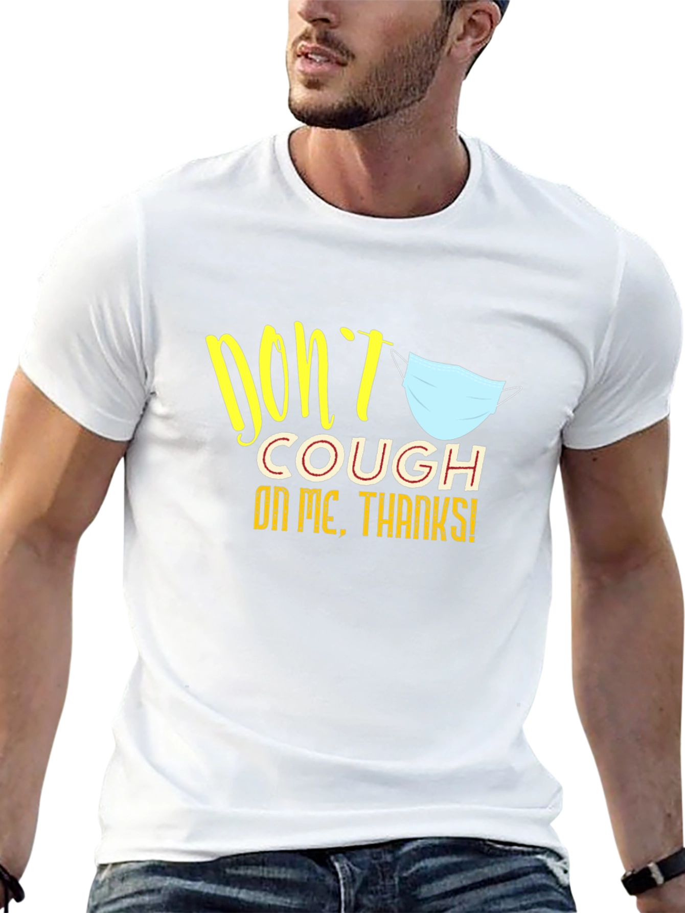 Dont Cough on Me Black Graphic Tee
