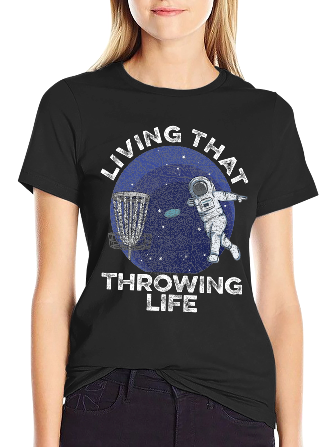 Living That Throwing Life Disc Golf T-Shirt