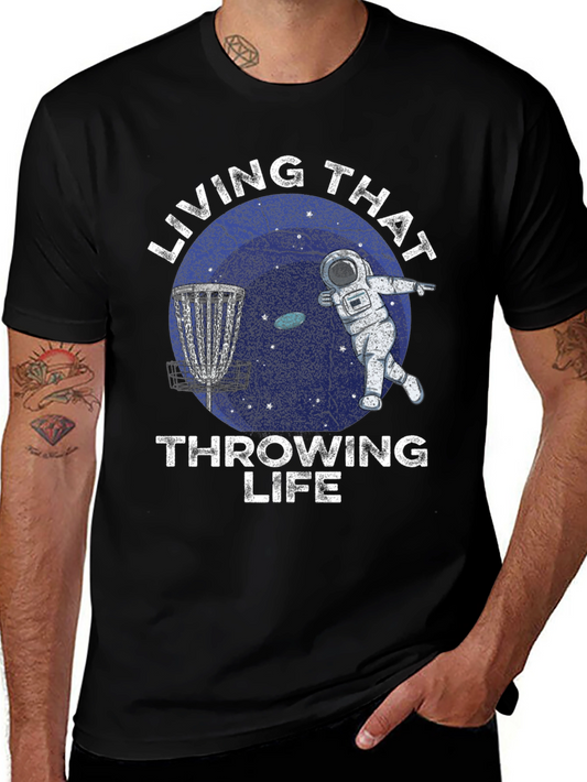 Living That Throwing Life Disc Golf T-Shirt