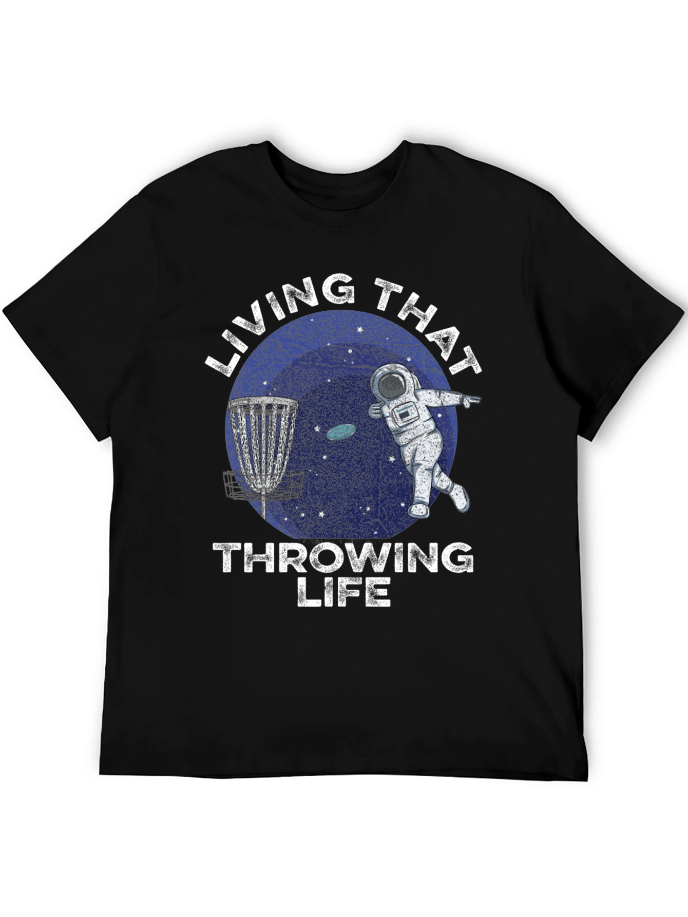 Living That Throwing Life Disc Golf T-Shirt
