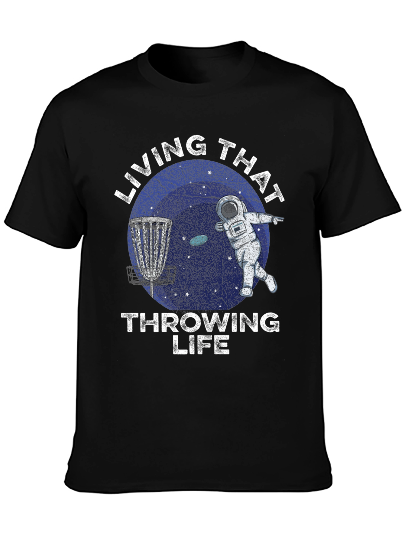 Living That Throwing Life Disc Golf T-Shirt