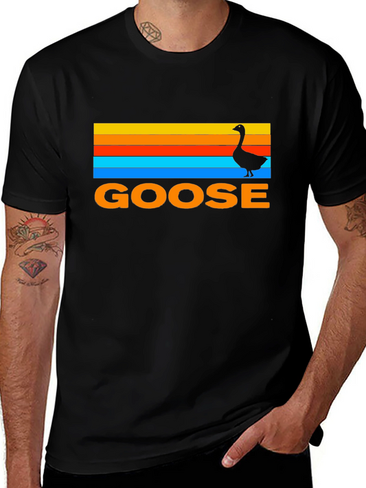 Retro Goose T-Shirt - Sunset Graphic Tee