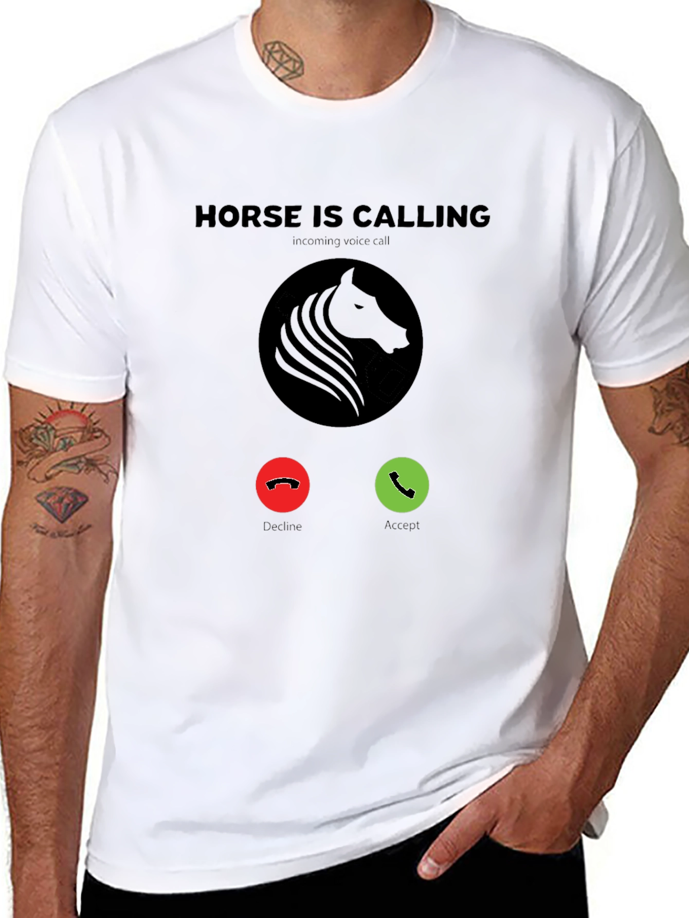 Horse is Calling T-Shirt - Incoming Voice Call