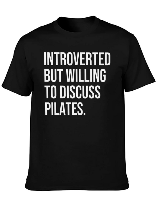 Introverted Pilates Black T-Shirt