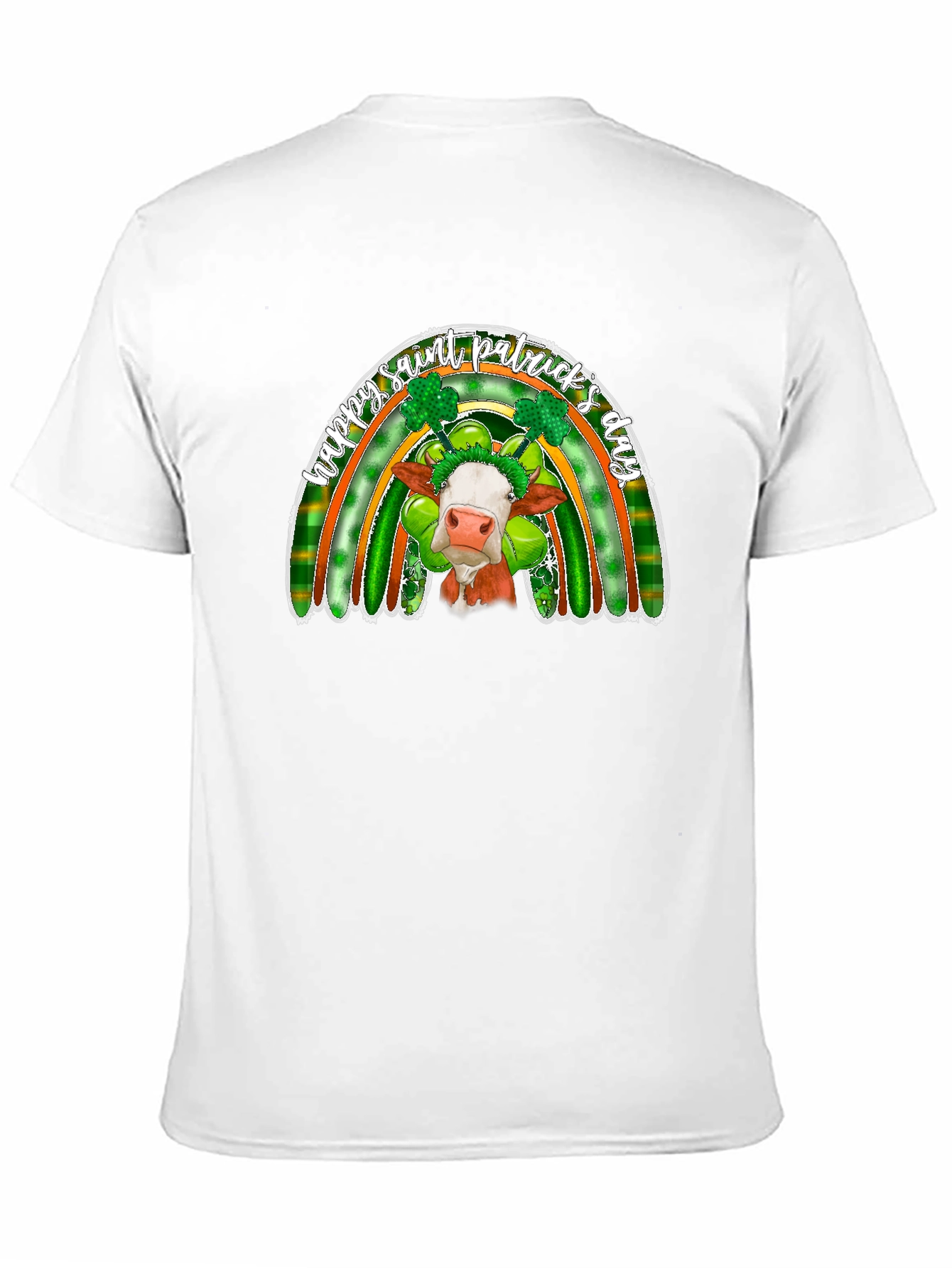 St. Patricks Day Cow Rainbow T-Shirt