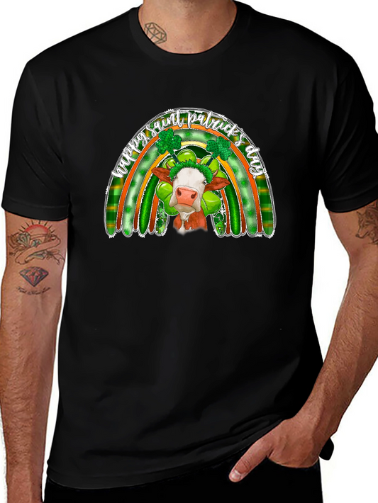 St. Patricks Day Cow Rainbow T-Shirt