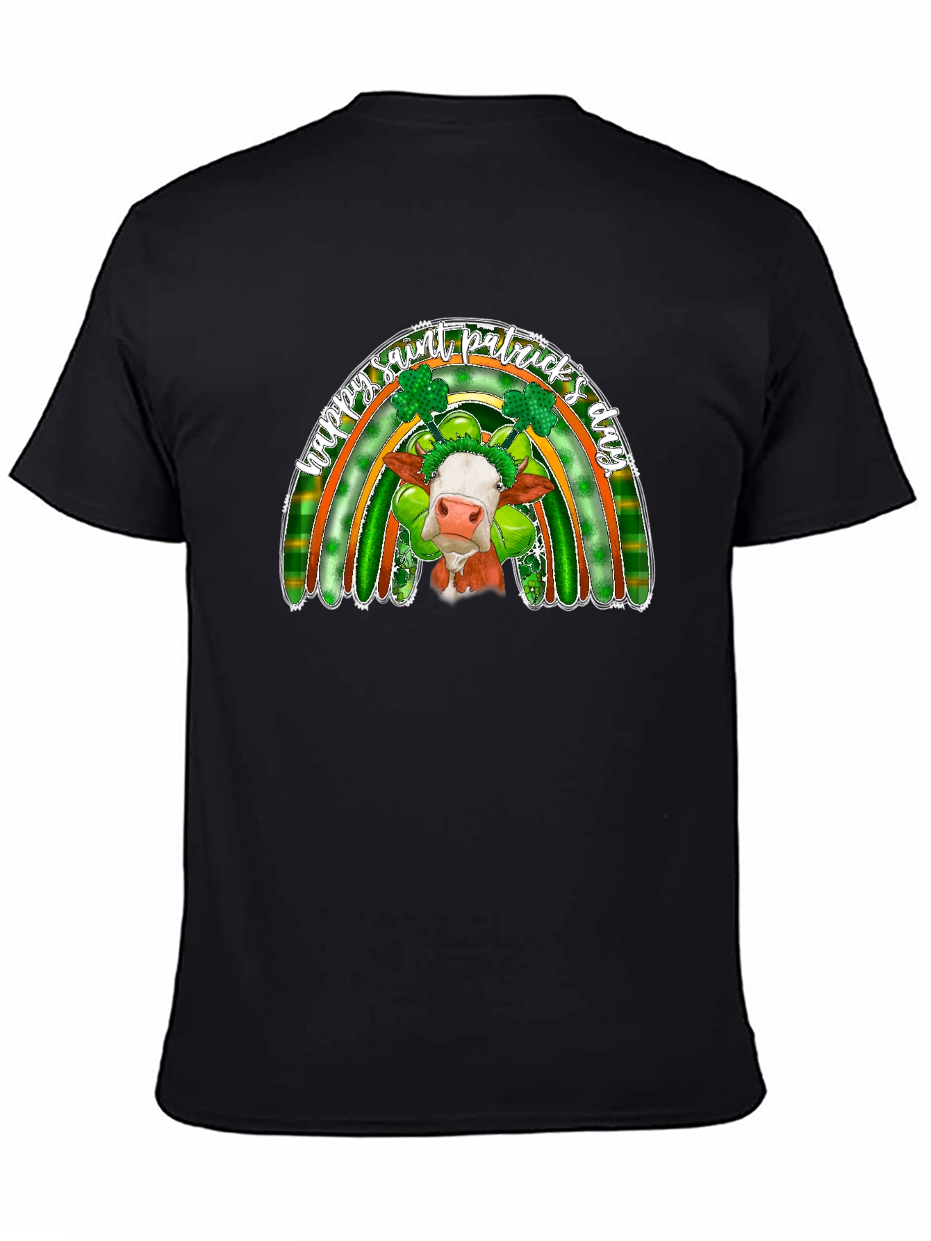 St. Patricks Day Cow Rainbow T-Shirt