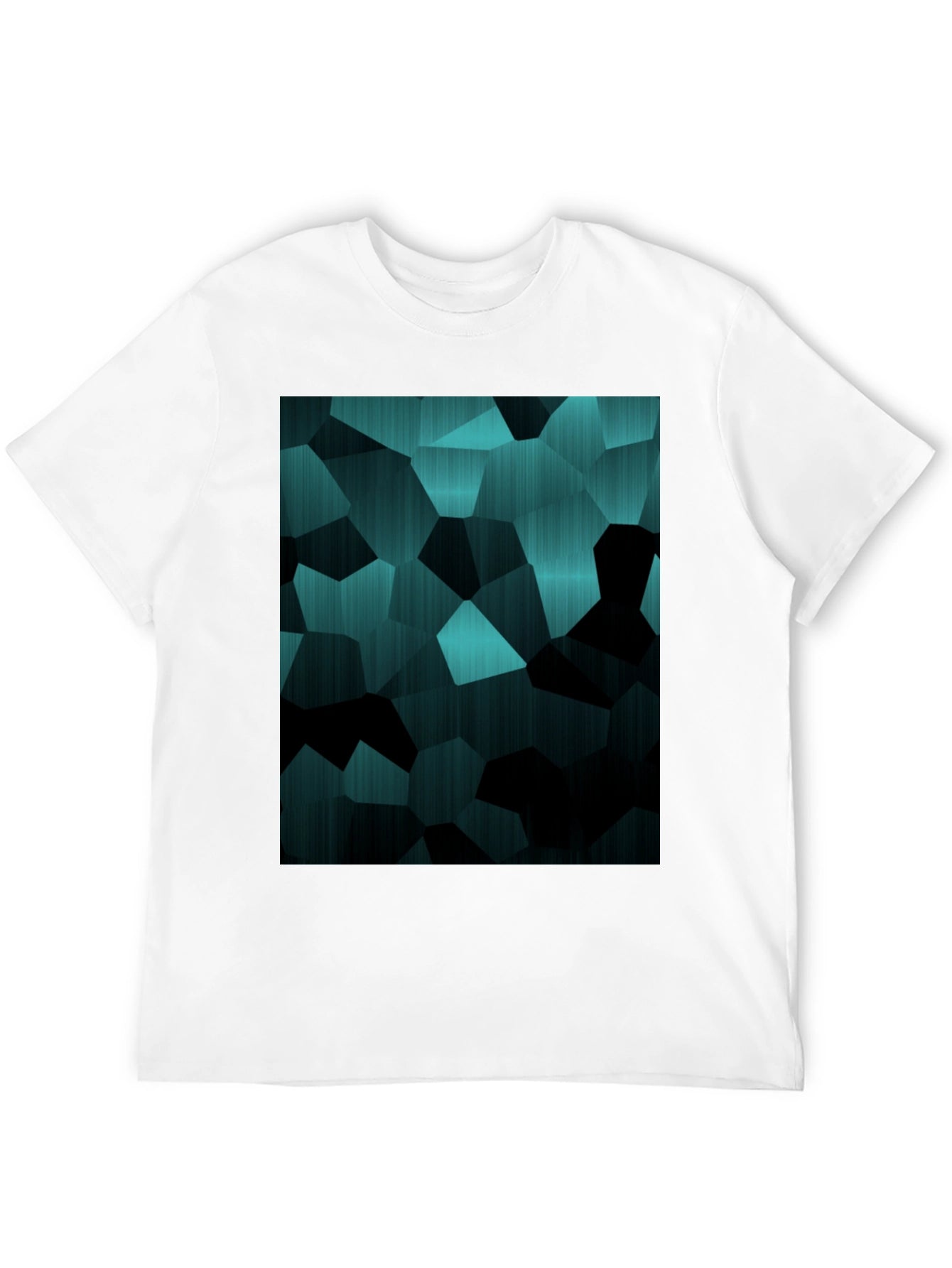 Abstract Geometric Black T-Shirt