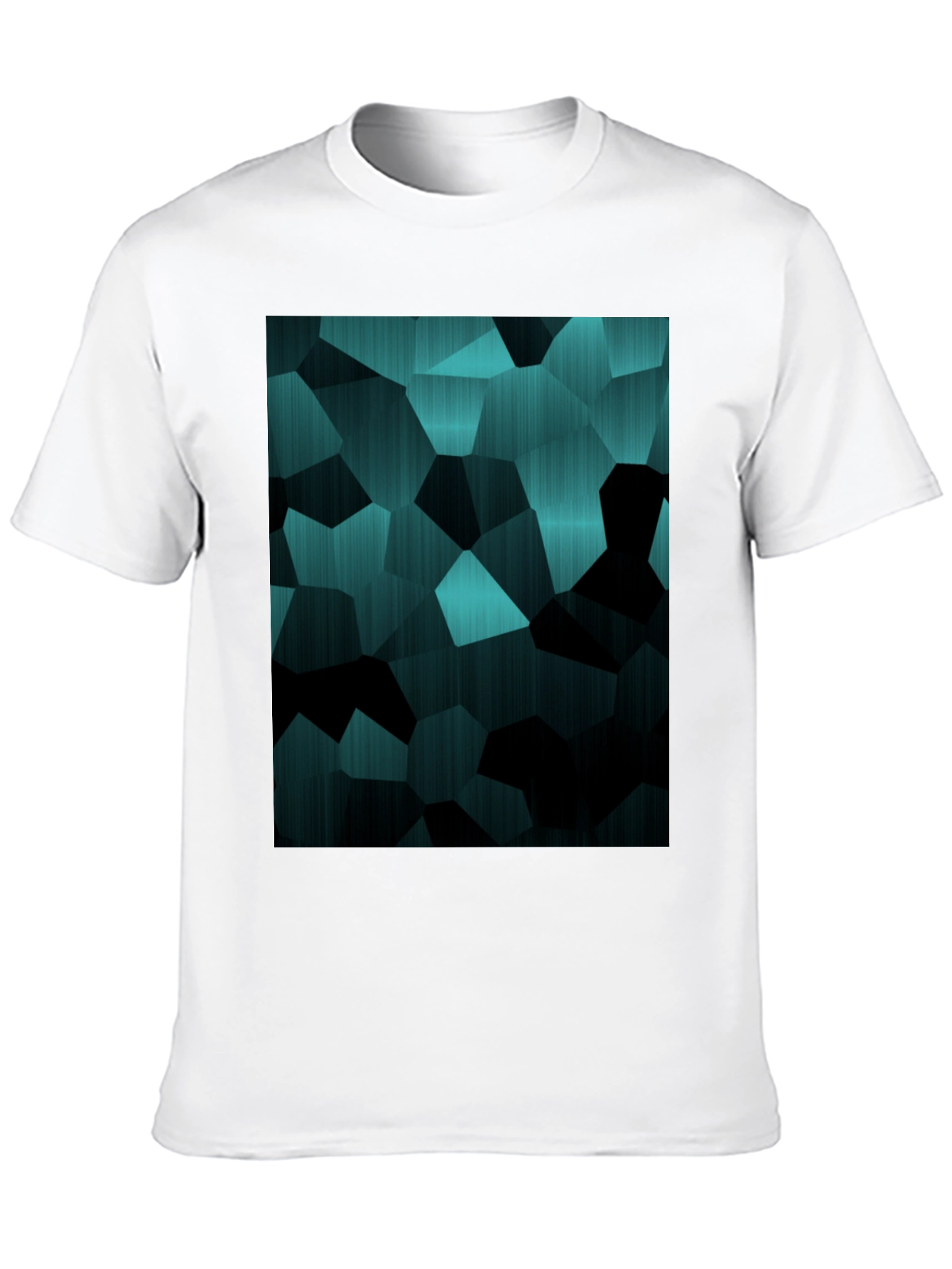Abstract Geometric Black T-Shirt