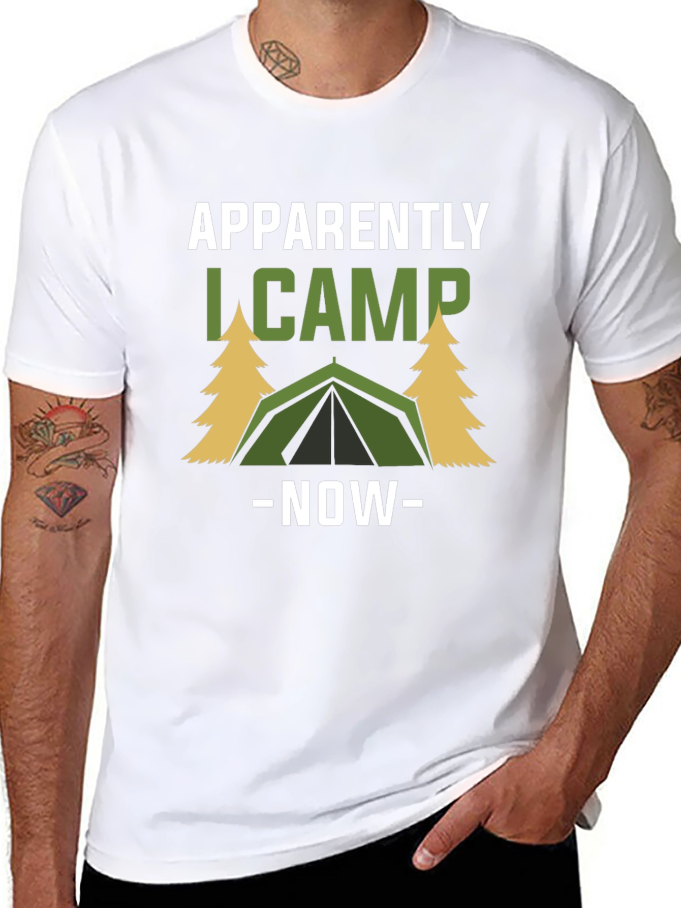Apparently I Camp Now Graphic Tee