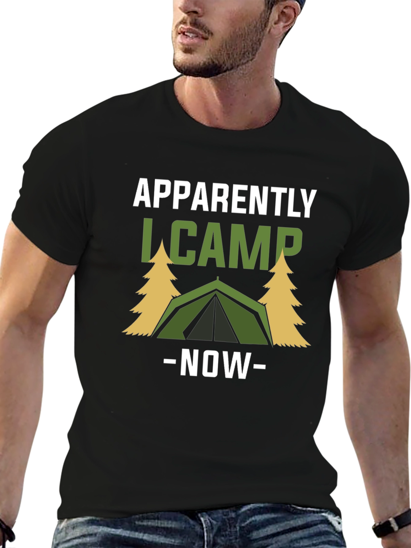 Apparently I Camp Now Graphic Tee