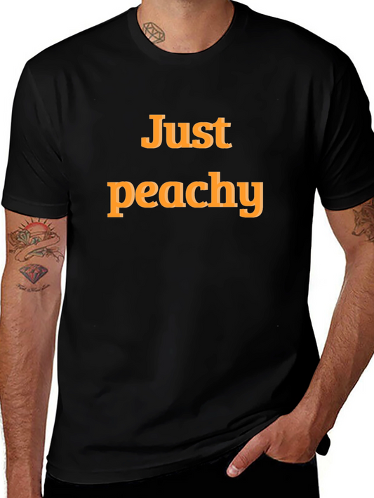 Just Peachy Graphic T-Shirt - Comfortable Casual Wear