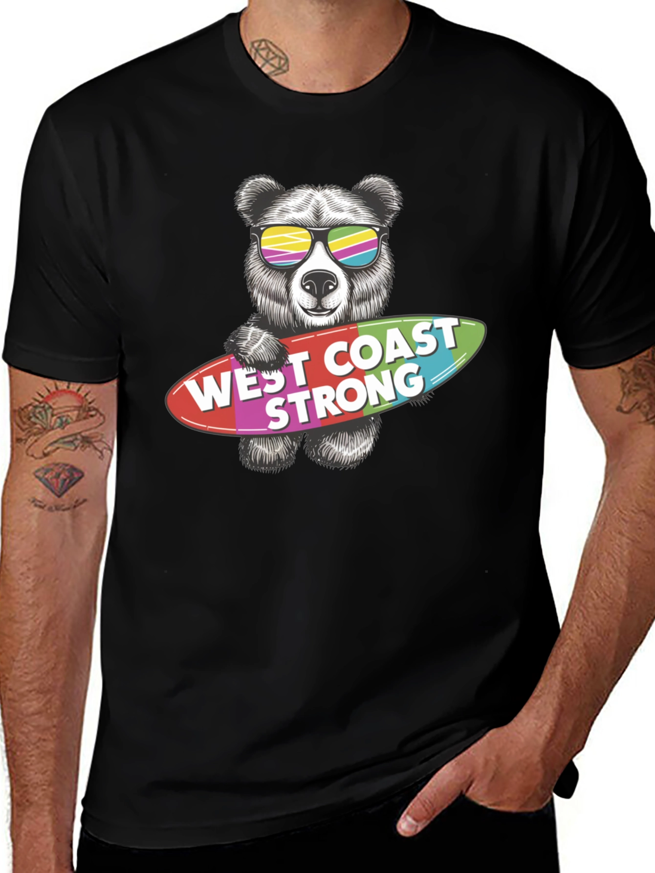 West Coast Strong Bear Graphic Tee