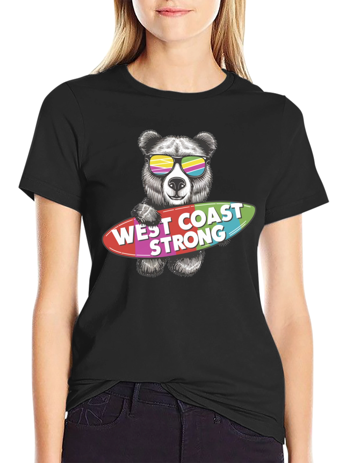West Coast Strong Bear Graphic Tee