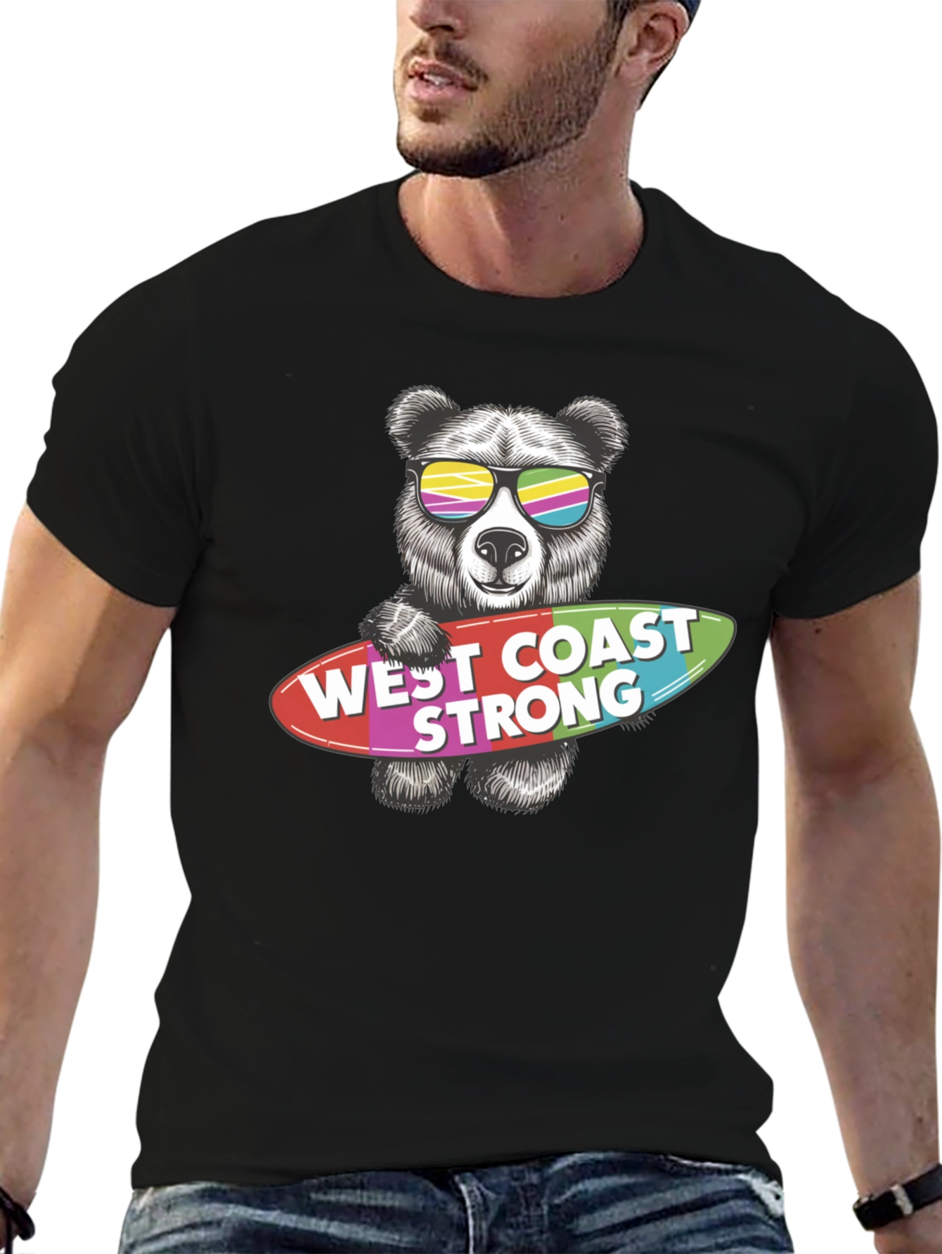 West Coast Strong Bear Graphic Tee