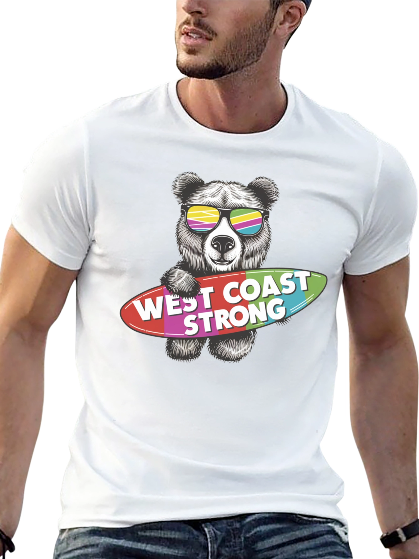 West Coast Strong Bear Graphic Tee