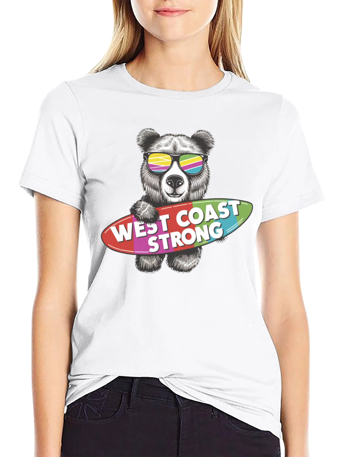 West Coast Strong Bear Graphic Tee