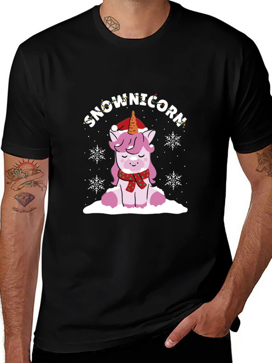 SnowUnicorn Holiday Graphic Tee