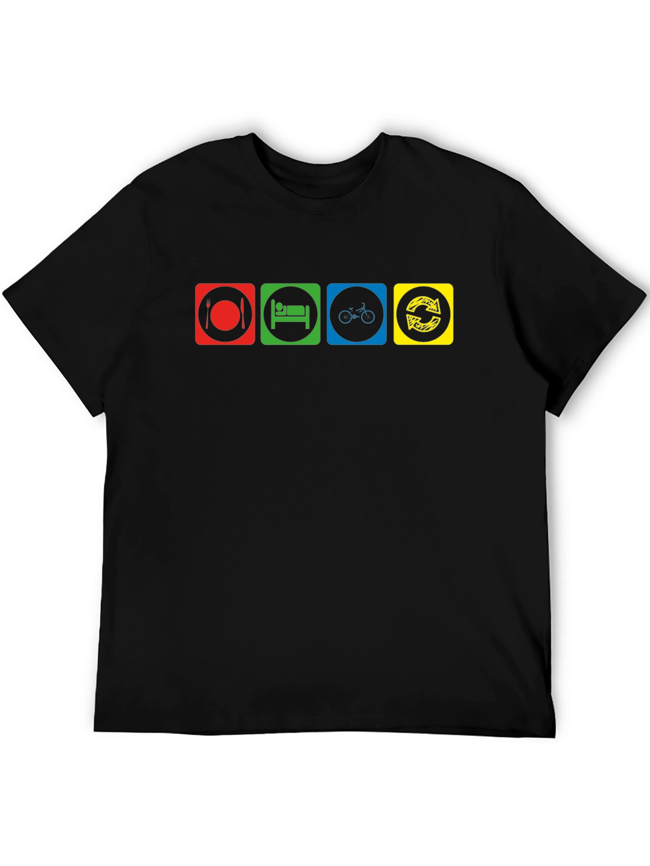Eat Sleep Cycle Repeat Graphic T-Shirt