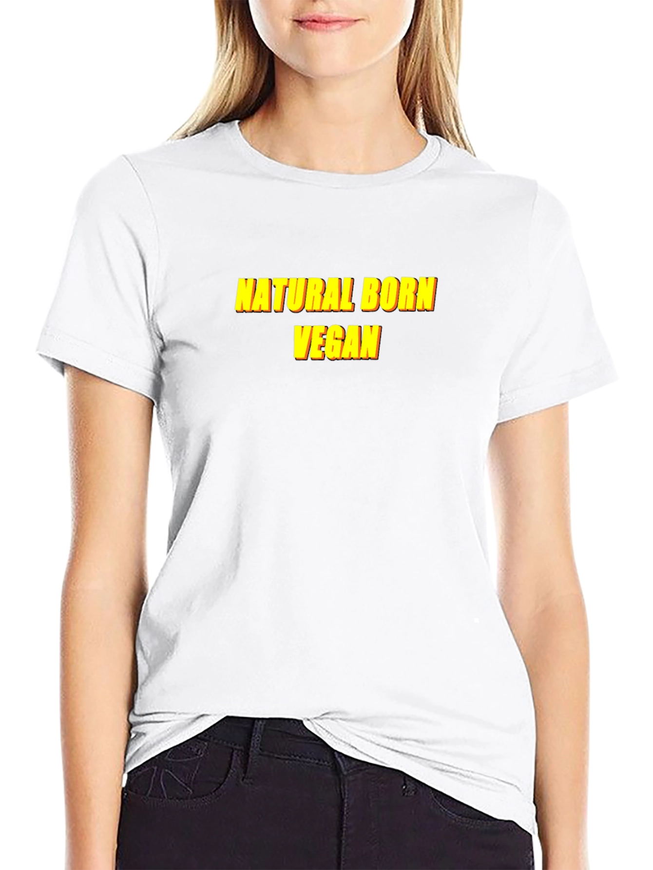 Natural Born Vegan T-Shirt - Black