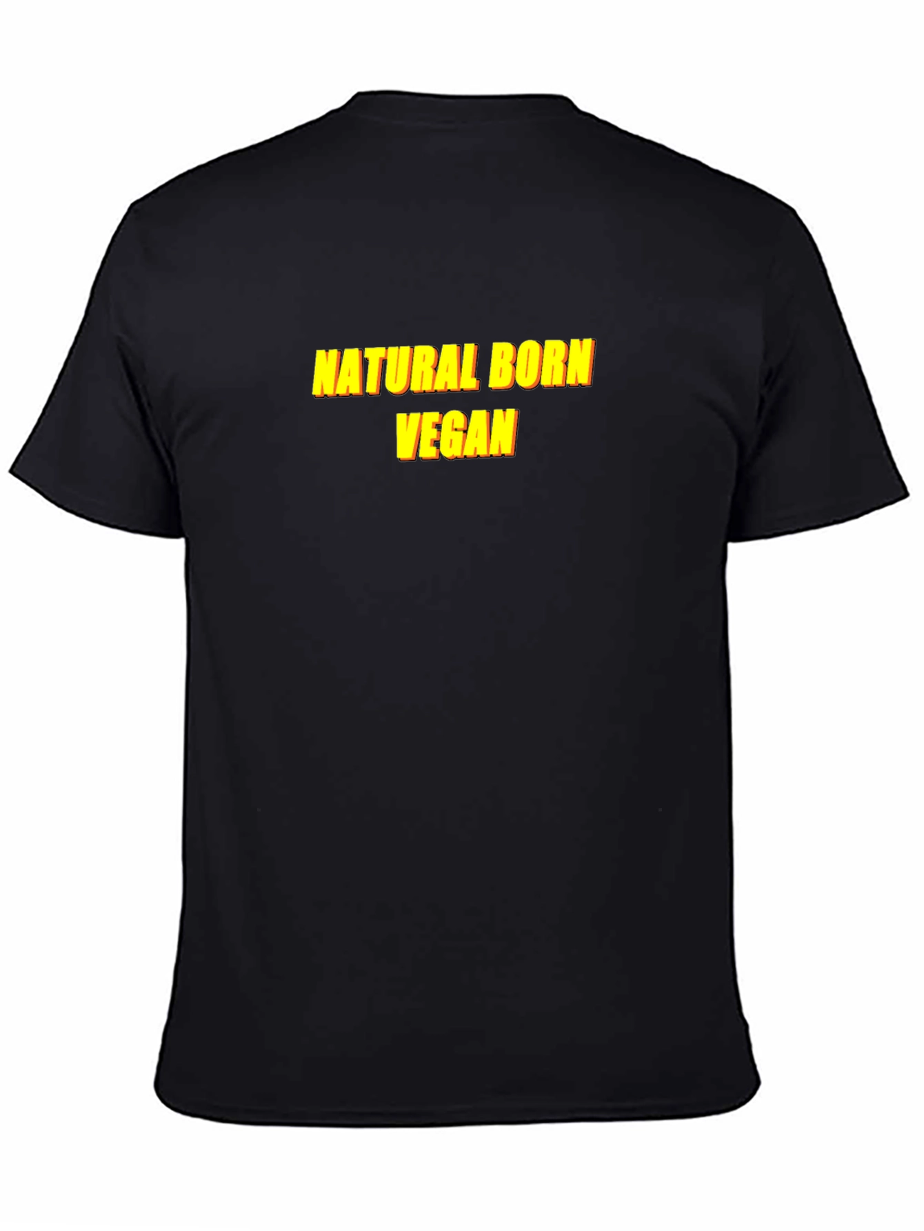 Natural Born Vegan T-Shirt - Black