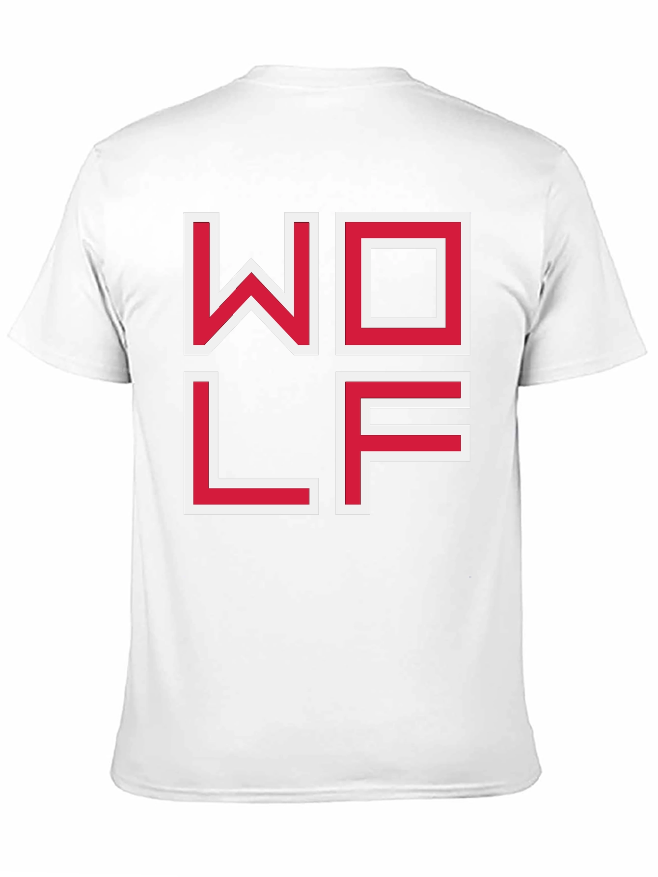 WOLF Graphic Tee - Modern Block Letter Design
