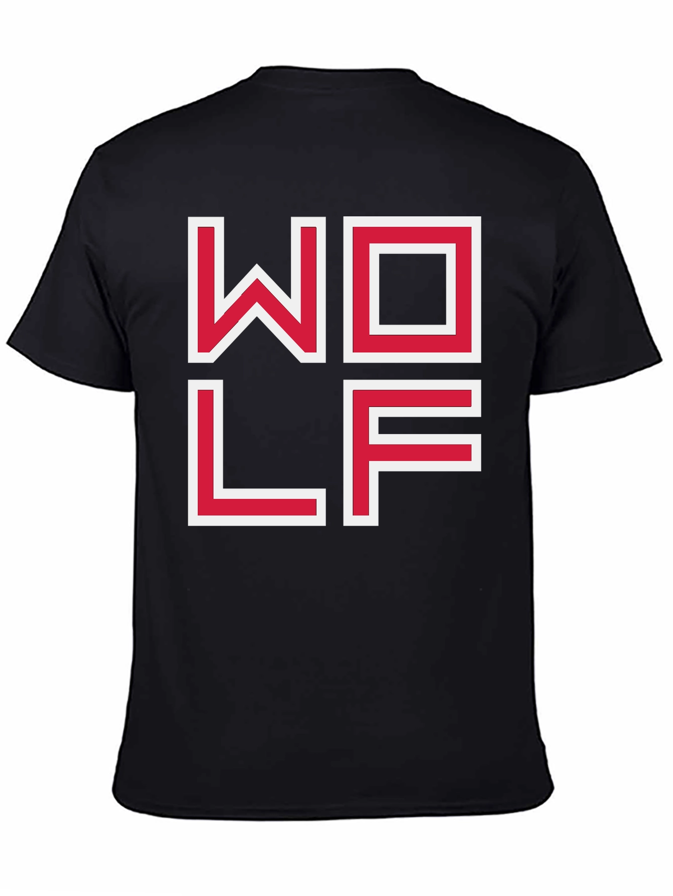 WOLF Graphic Tee - Modern Block Letter Design
