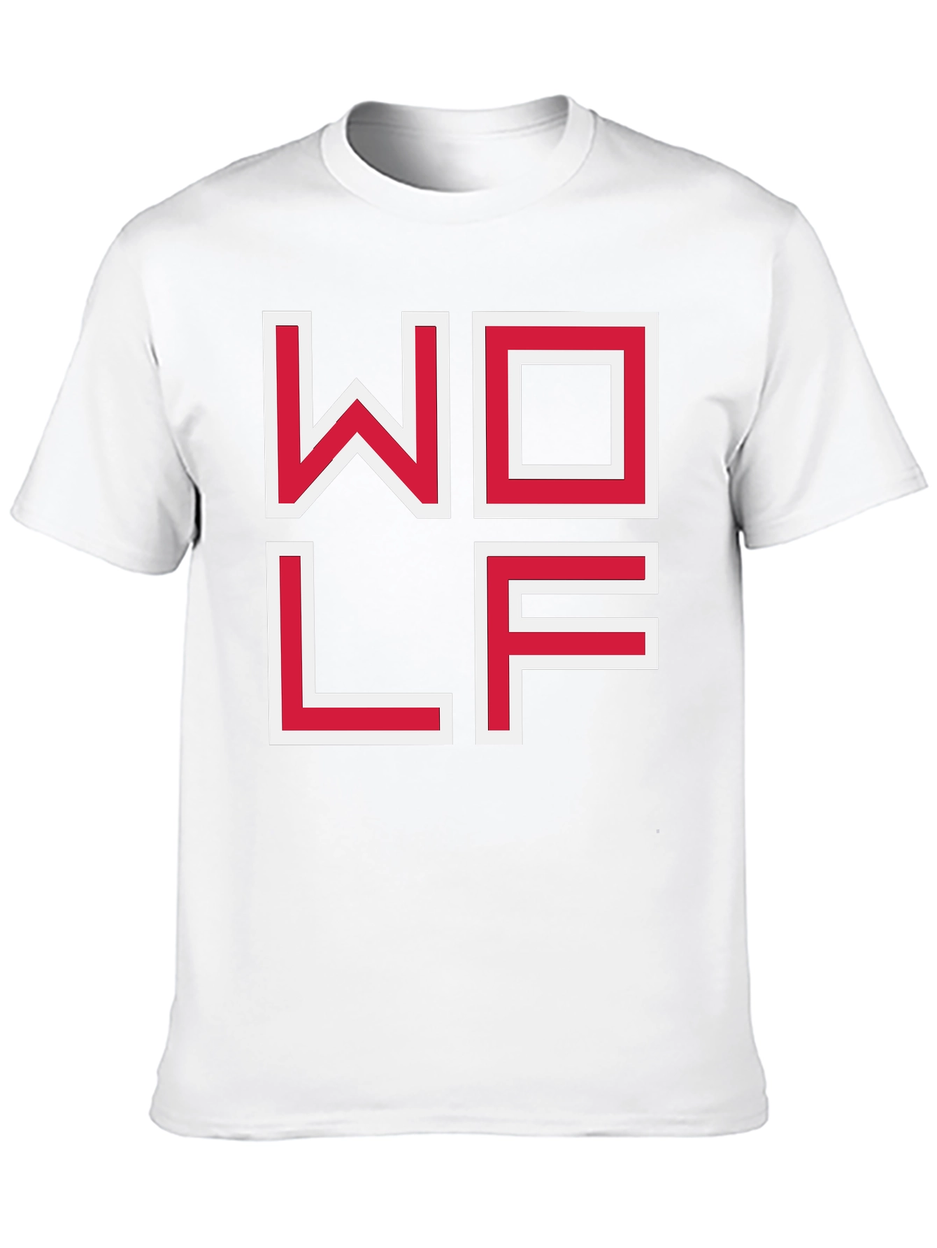 WOLF Graphic Tee - Modern Block Letter Design