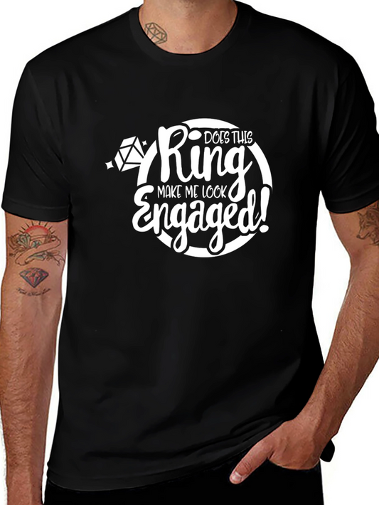 Engaged Graphic Tee - Funny Engagement Shirt