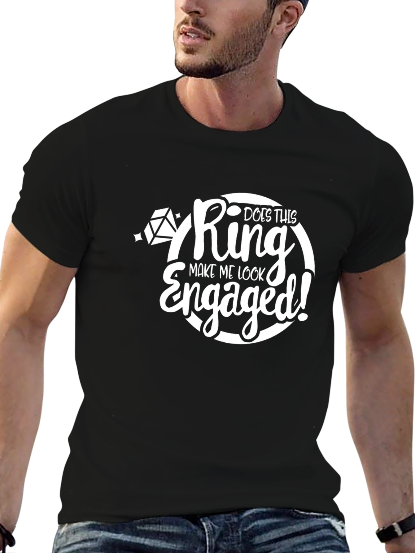 Engaged Graphic Tee - Funny Engagement Shirt