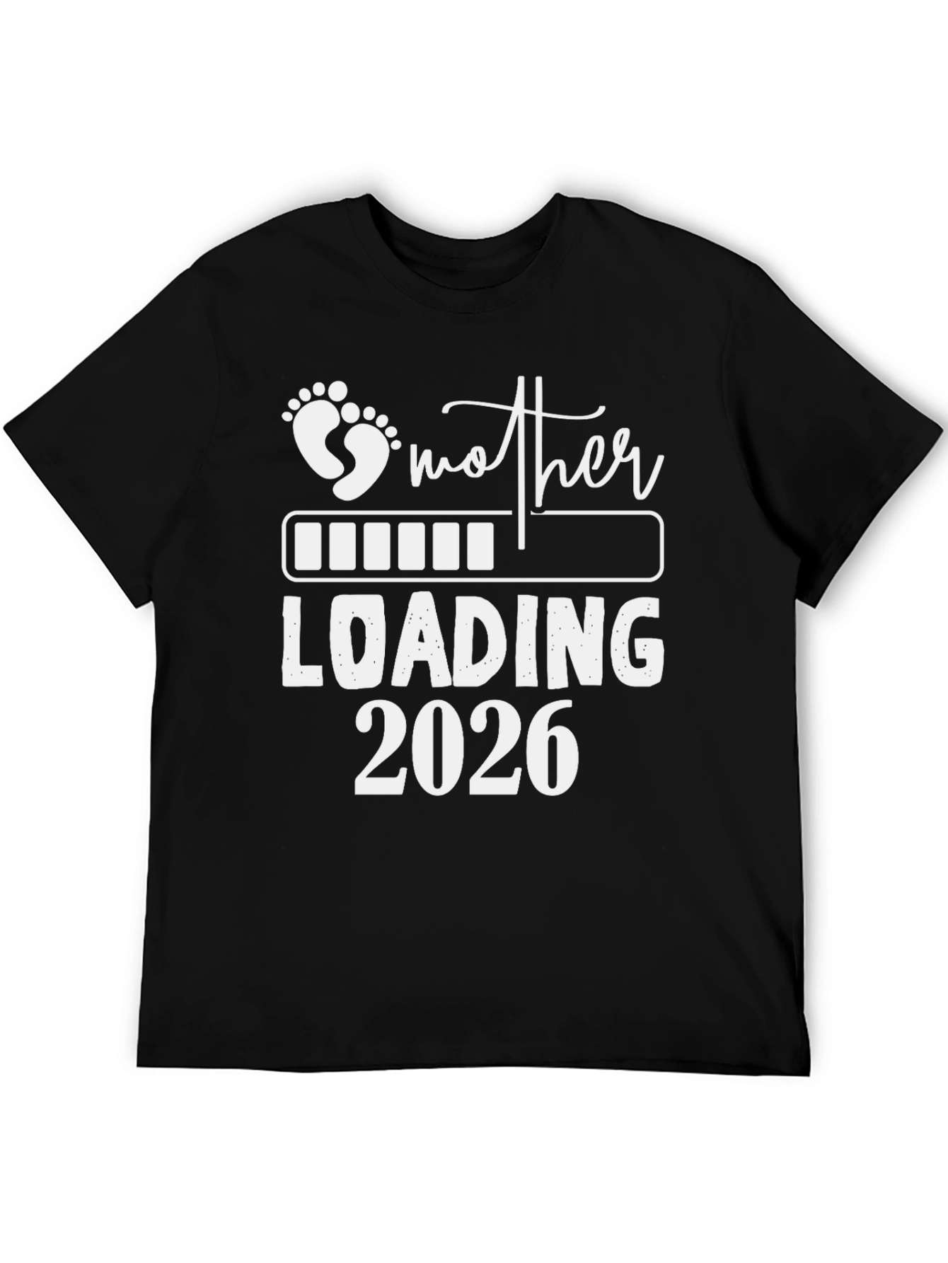 Mother Loading 2026 T-Shirt Pregnancy Announcement Tee