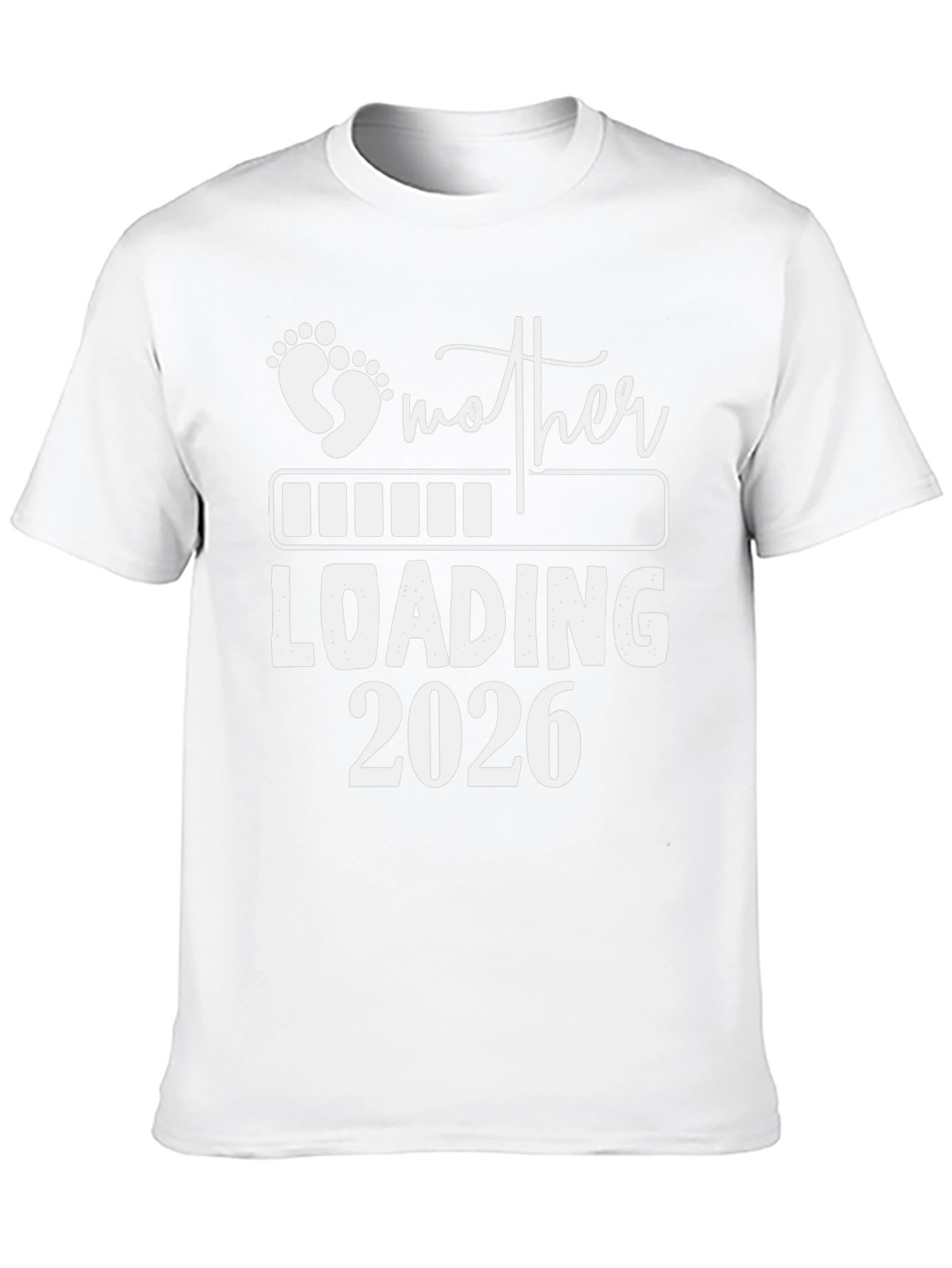 Mother Loading 2026 T-Shirt Pregnancy Announcement Tee