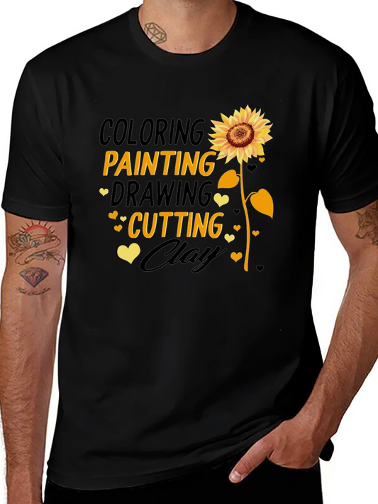 Creative Arts Sunflower Tee: Coloring Painting Drawing Cutting Clay