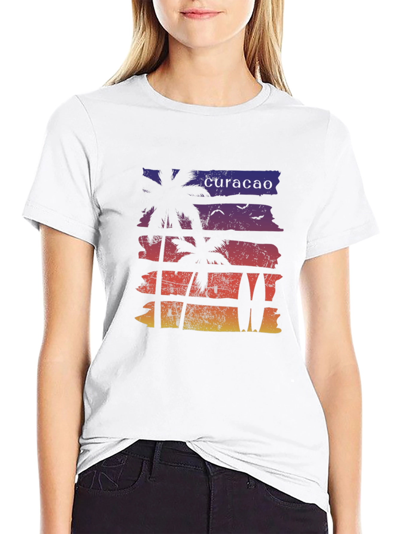 Curacao Sunset Graphic Tee
