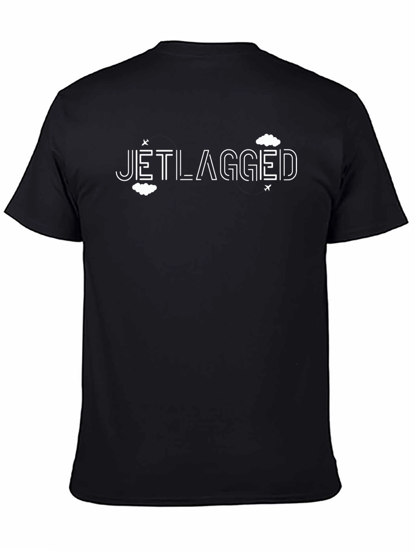 Jet Lagged Graphic T-Shirt - Black Crew Neck