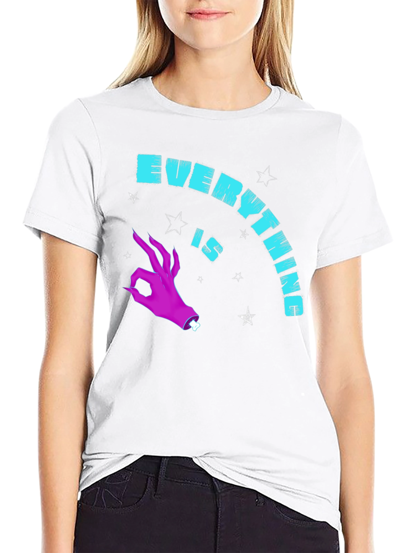 Everything is Ok Hand Gesture Graphic Tee