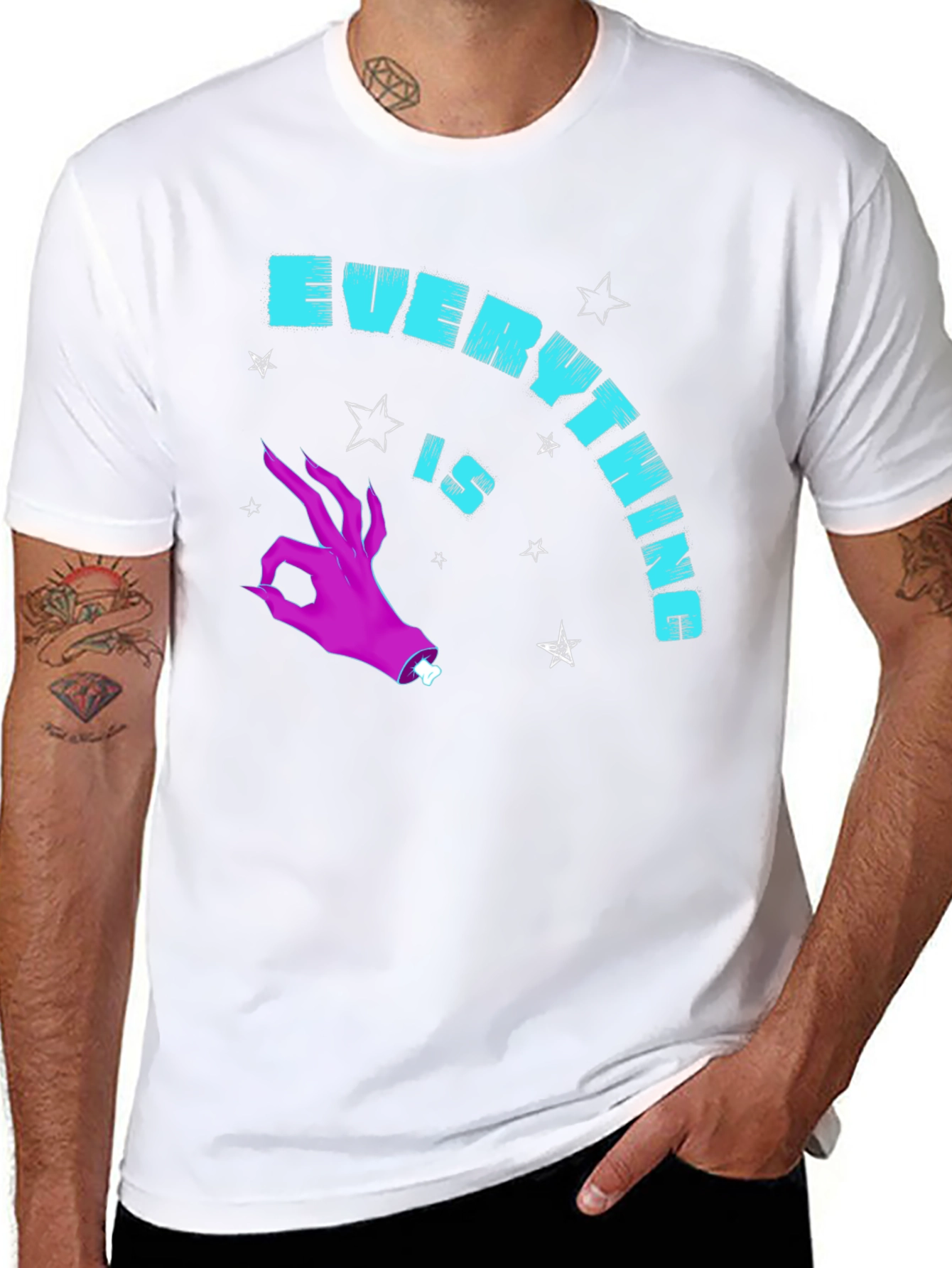 Everything is Ok Hand Gesture Graphic Tee