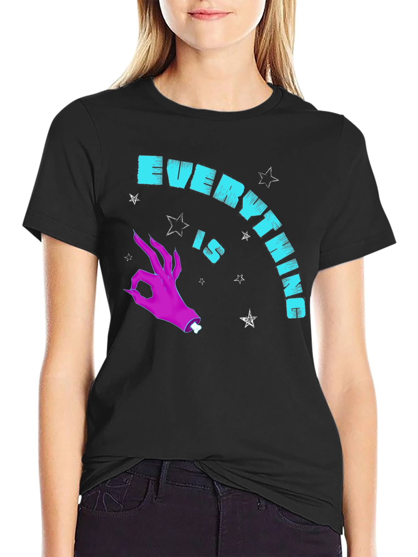 Everything is Ok Hand Gesture Graphic Tee