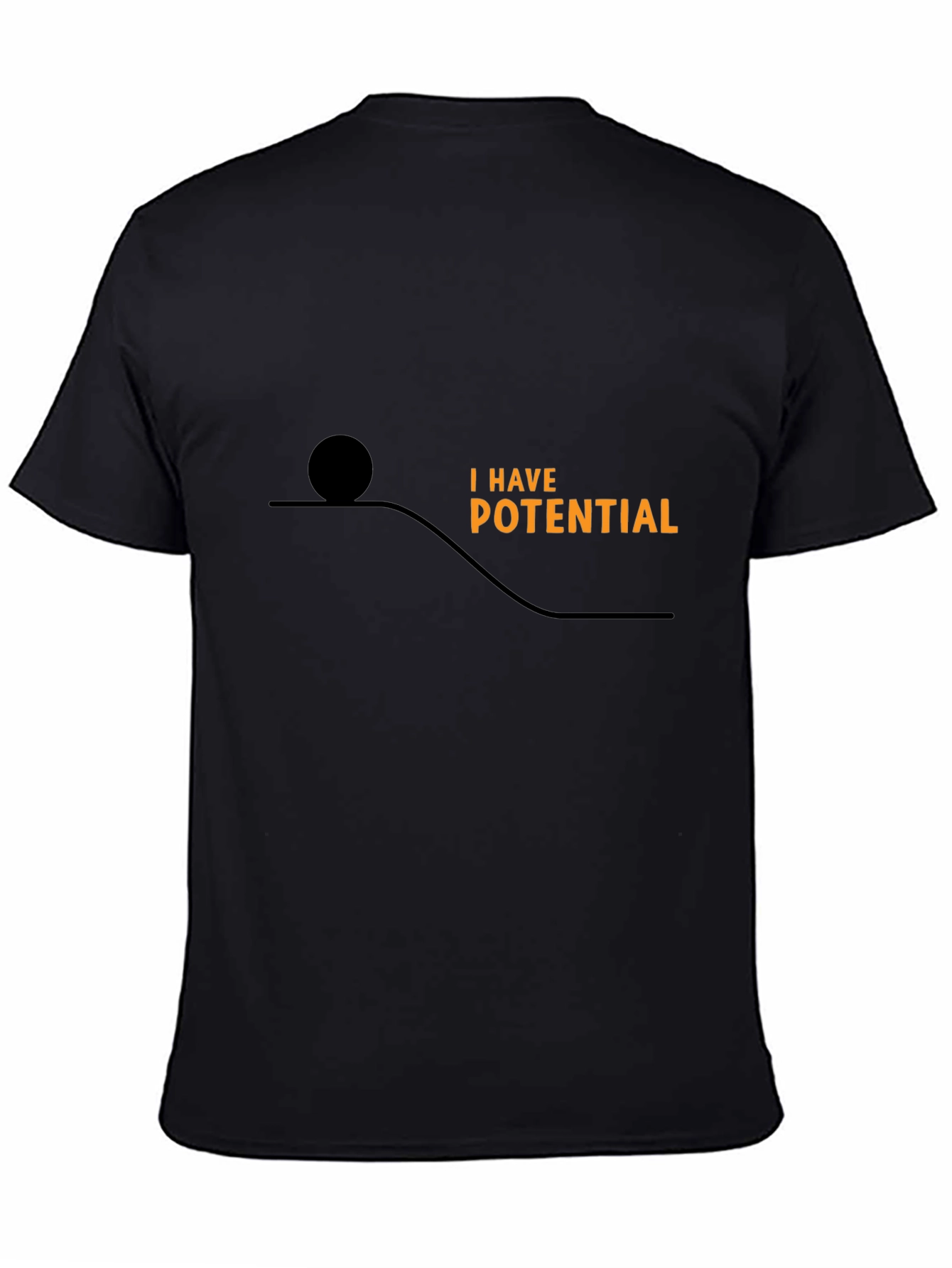 Potential Energy Graphic Tee - Black Cotton Comfort