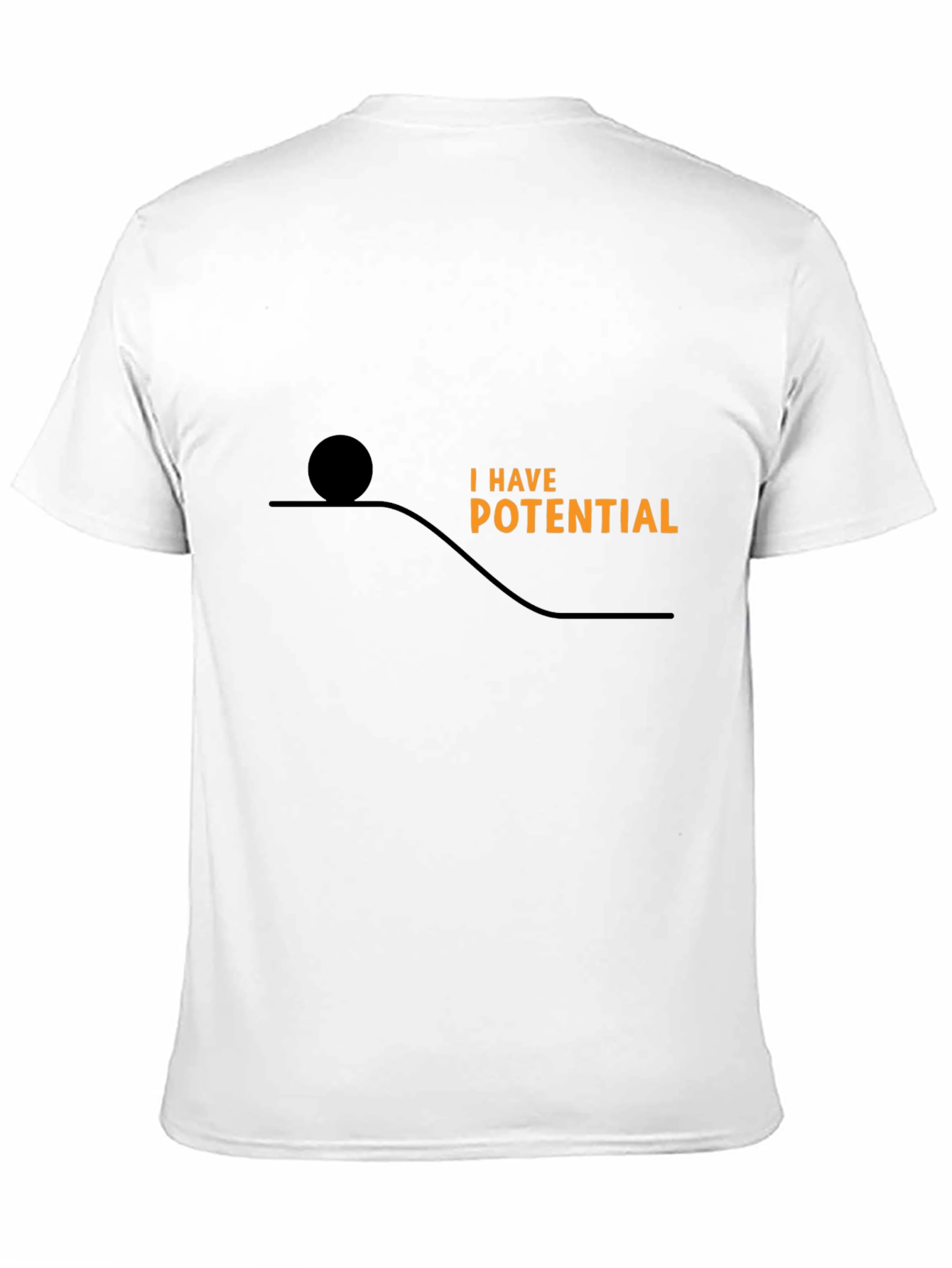 Potential Energy Graphic Tee - Black Cotton Comfort