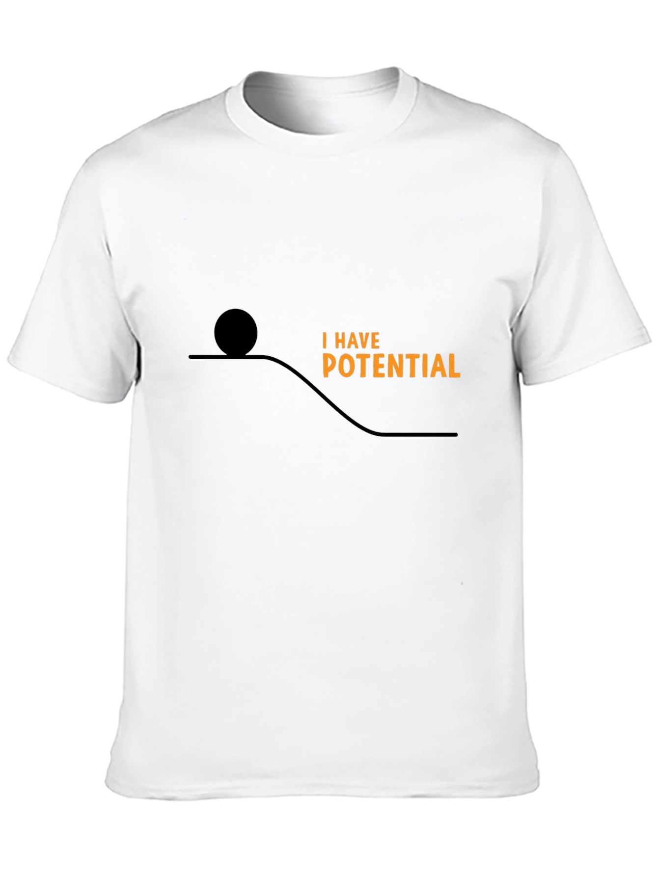 Potential Energy Graphic Tee - Black Cotton Comfort