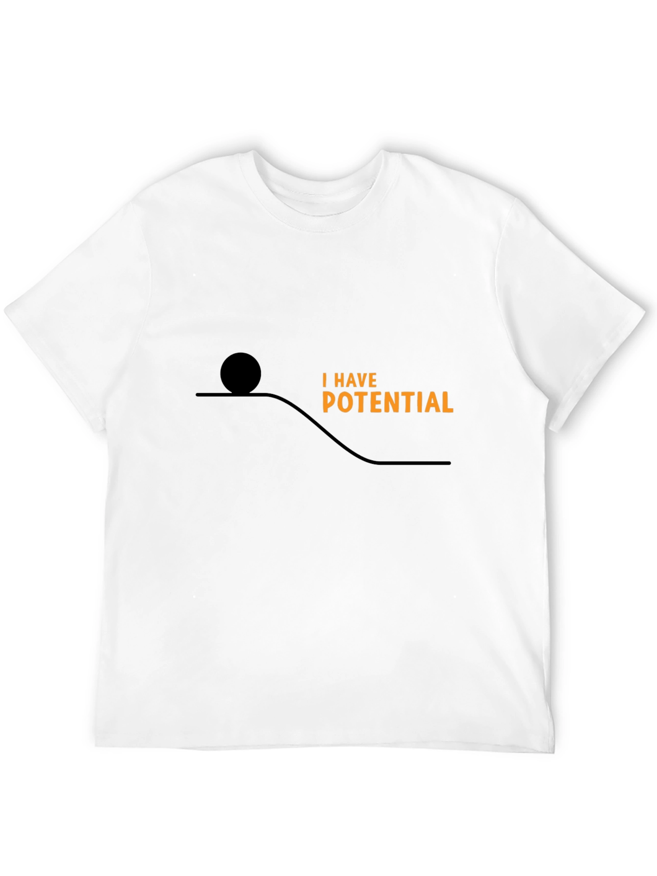 Potential Energy Graphic Tee - Black Cotton Comfort