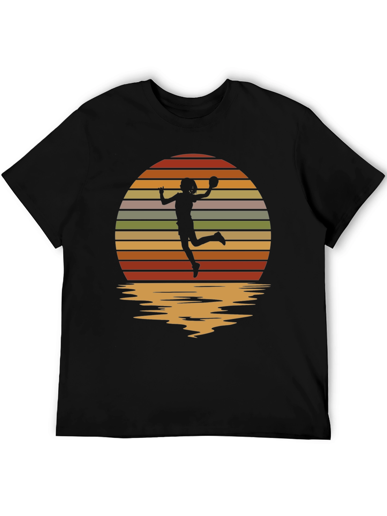 Handball Sunset Graphic Tee - Black