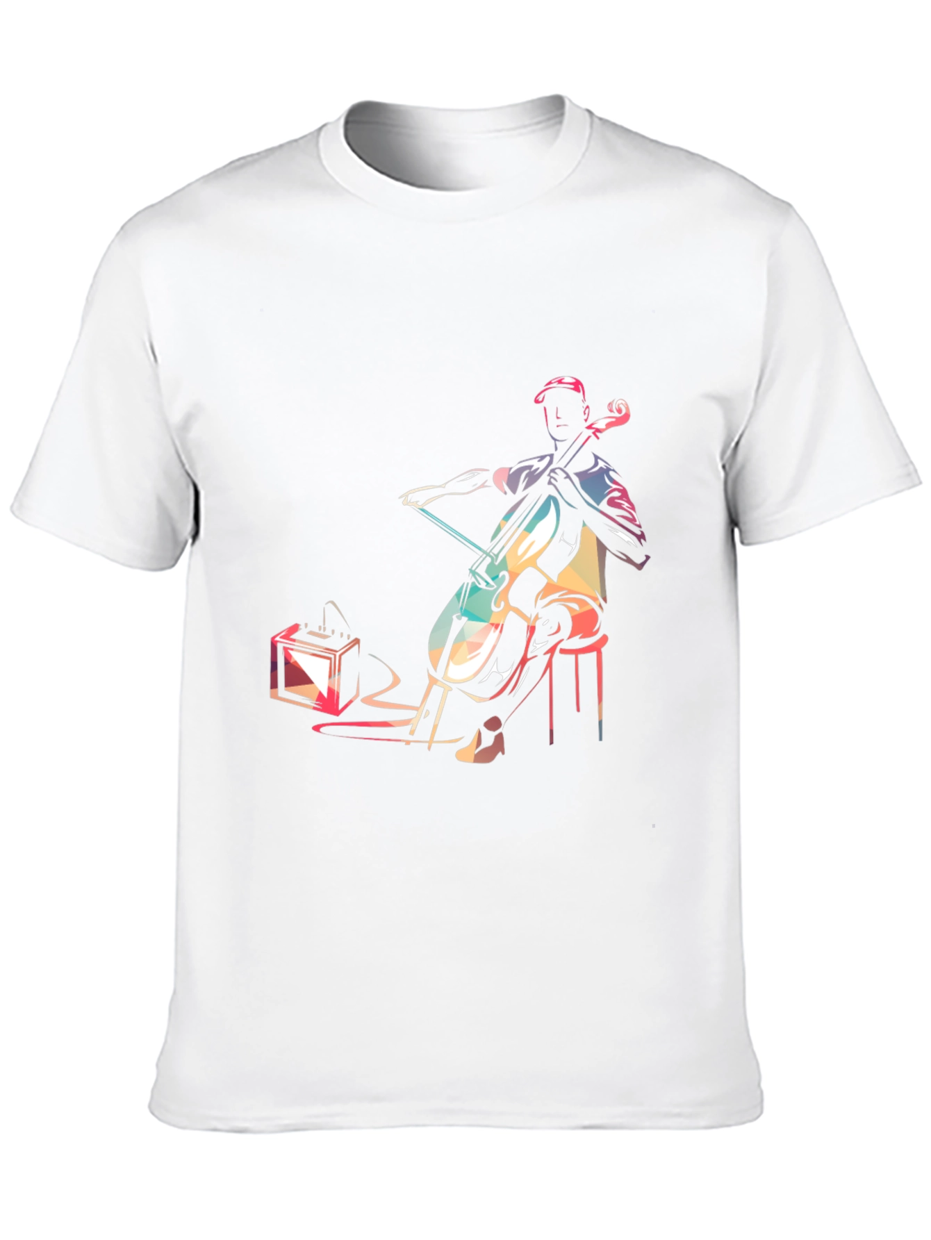 Musician Graphic Tee - Cello Player Design