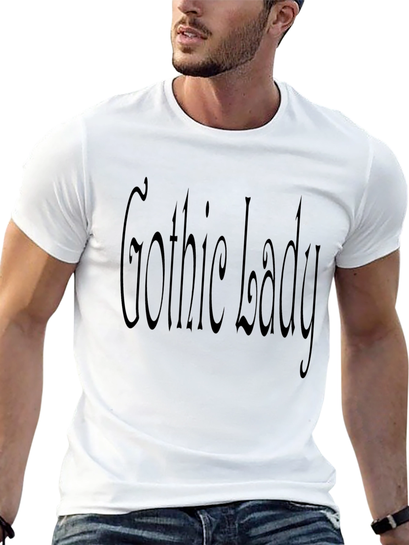 Gothic Lady Tee - Dark & Mysterious Style