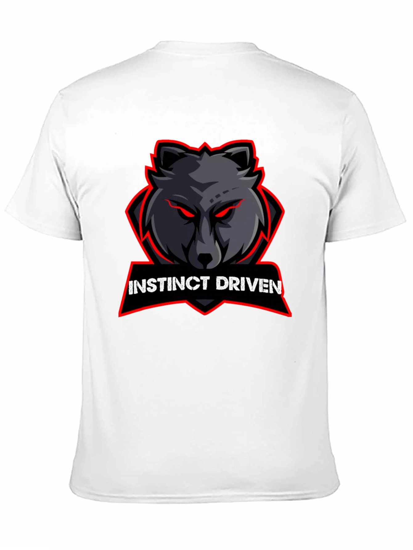Instinct Driven Wolf Graphic Tee - Black
