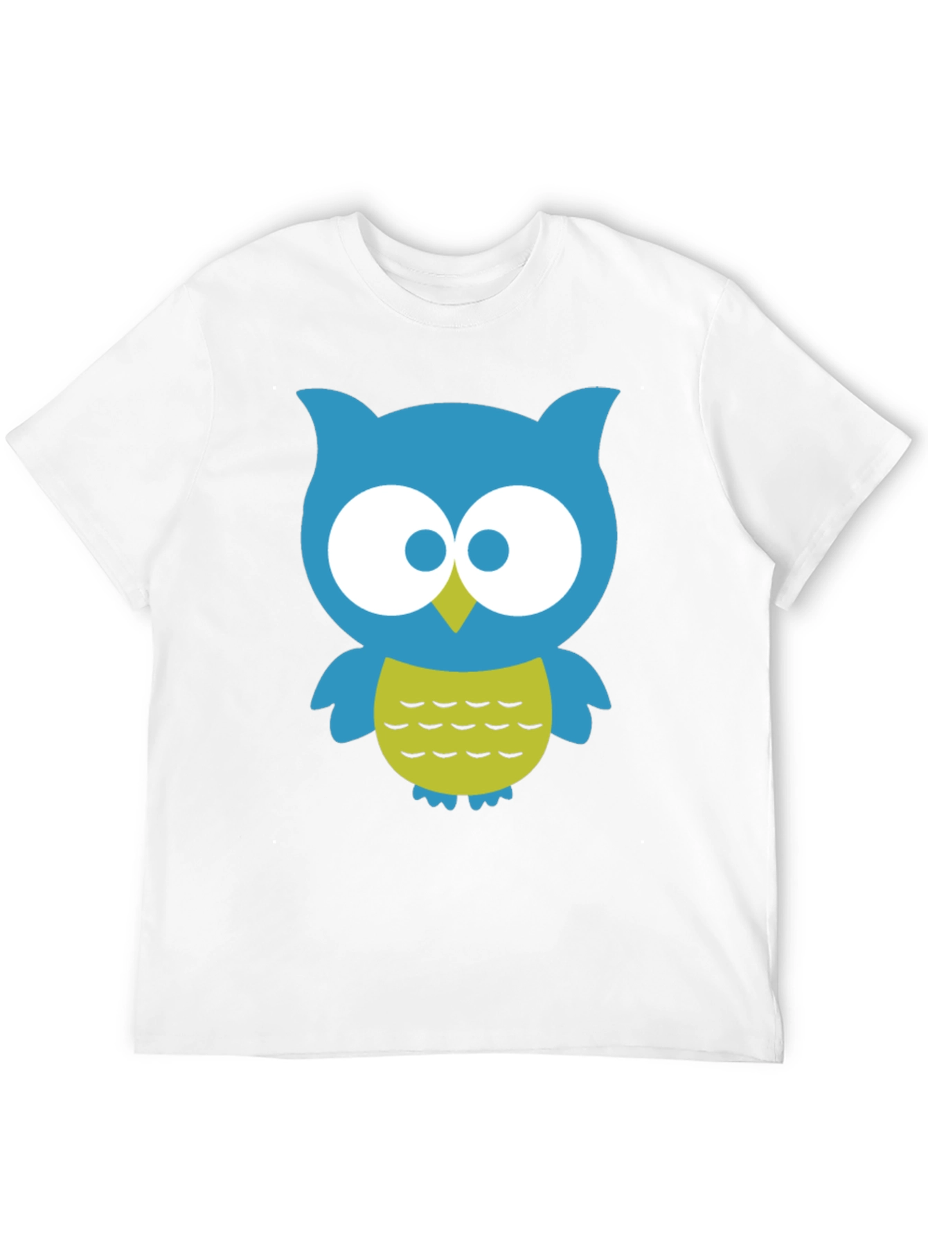 Cute Owl Graphic Tee - Black Cotton Blend